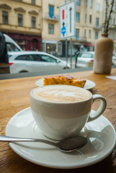 Petit Déjeuner Raffiné Prague Café Gâteau — Photo