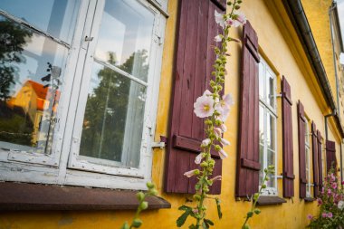 Kopenhag, Danimarka - 18 Temmuz 2019. Kopenhag 'ın muhteşem mimarisi