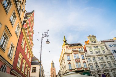 Wroclaw 'ın muhteşem, güzel sokakları