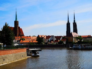 Muhteşem Wroclaw sokakları, seyahat arka planı