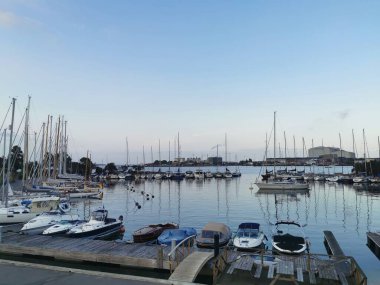 Kopenhag, Danimarka - 23 Temmuz 2019 Büyük Danimarka, Kopenhag ve Deniz