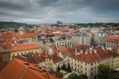 Prag, Çek Cumhuriyeti - 21 Eylül, Prag 'ın güzel sokakları ve mimarisi