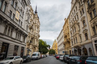 Prag, Çek Cumhuriyeti - 21 Eylül, Prag 'ın güzel sokakları ve mimarisi