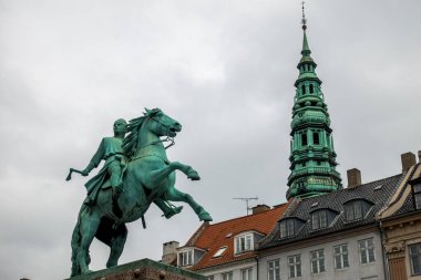 Kopenhag, Danimarka - 23 Temmuz 2019. Kopenhag Şehri, Danimarka, İskandinavya. Güzel bir yaz günü