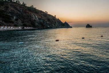 Denizin muhteşem sunrise