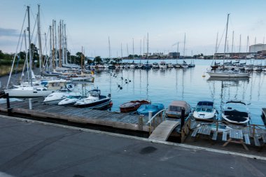 Kopenhag, Danimarka - 29 Temmuz 2019. Kopenhag Şehri, Danimarka, İskandinavya. Güzel bir yaz günü
