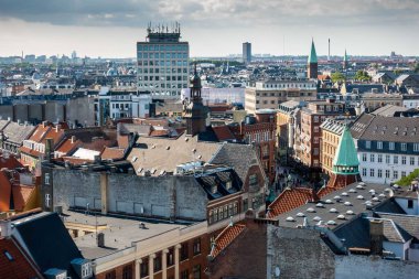 Kopenhag Şehri, Danimarka, İskandinavya. Güzel bir yaz günü