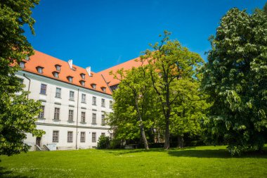Wrocaw, Polonya - 15 Haziran 2019. Wroclaw 'ın güzel kiliseleri. 