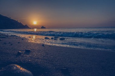 Denizin muhteşem sunrise