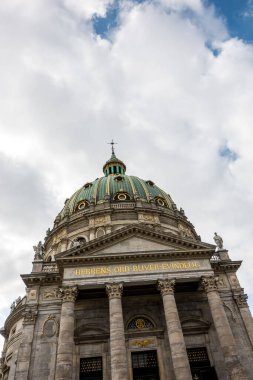 Kopenhag, Danimarka - 18 Temmuz 2019. Güzel Kopenhag mimarisi, Kopenhag 'da seyahat