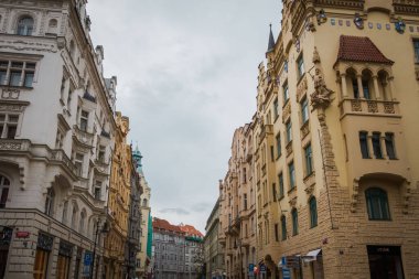 Prag, Çek Cumhuriyeti - 21 Eylül, Prag 'ın güzel sokakları ve mimarisi