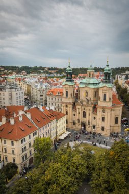 Prag, Çek Cumhuriyeti - 21 Eylül, Prag 'ın güzel sokakları ve mimarisi