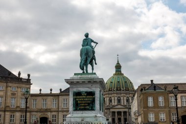 Kopenhag, Danimarka - 18 Temmuz 2019. Güzel Kopenhag mimarisi, Kopenhag 'da seyahat