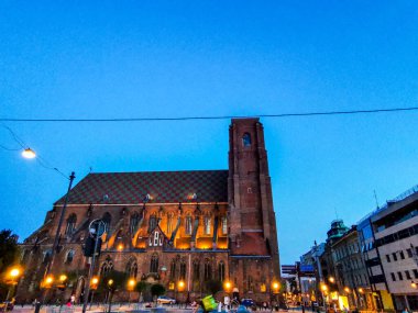 Antik Avrupa şehrinin sokakları ve meydanları