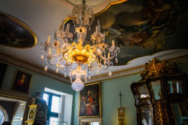 Kopenhag 'daki Rosenborg Kalesi' nin güzel odaları