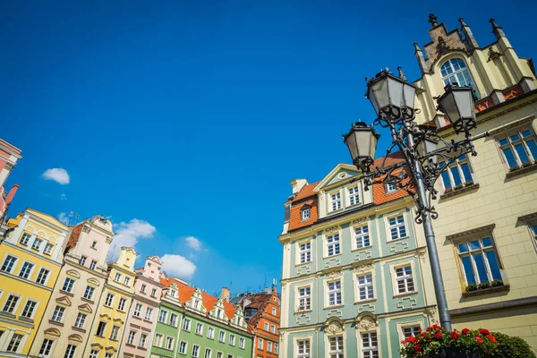 Wrocaw, Polonya - 15 Haziran 2019. Wroclaw 'ın güzel, resimsi merkezi