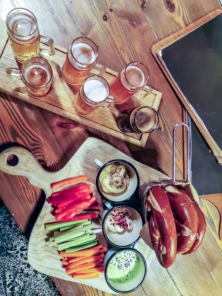 Birra Snack Bellissimo Pub — Foto Stock