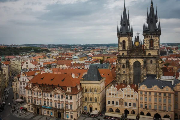 Prag, Çek Cumhuriyeti - 21 Eylül, Prag 'ın güzel sokakları ve mimarisi