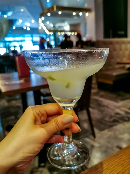 Cocktail Margarita Dans Beau Pub — Photo
