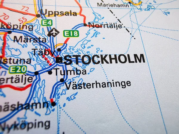 Stockholm Európai Útitervről — Stock Fotó