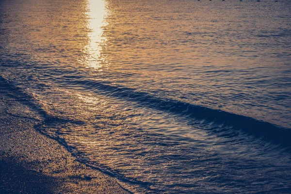 Magnifik Sol Uppgång Havet — Stockfoto