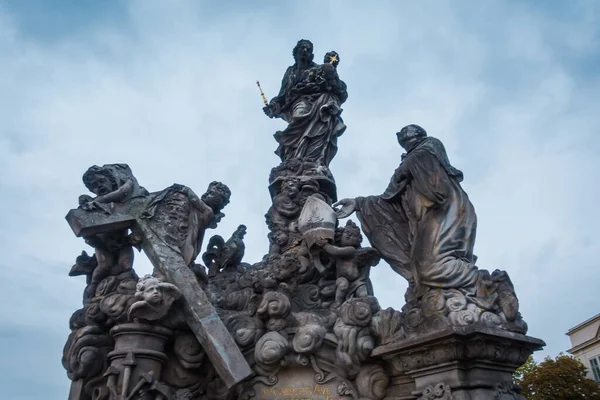 Güz Prag Güzel Sokakları Mimarisi — Stok fotoğraf