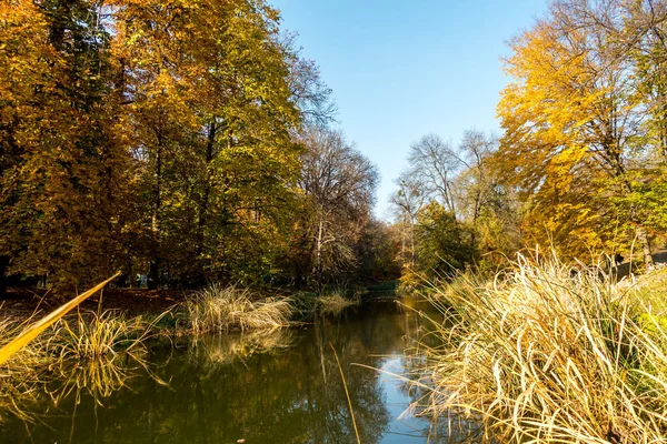 Nádherný Podzim Krásném Historickém Parku — Stock fotografie