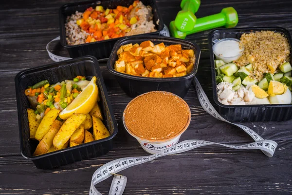 Dagelijks Dieet Met Weinig Calorieën Slanken — Stockfoto