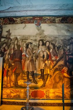 Kopenhag, Danimarka - 24 Temmuz - 24 Temmuz 2019 'da Danimarka' nın başkenti Kopenhag 'da Kral IV. Christian tarafından inşa edilen Rosenborg Kalesi