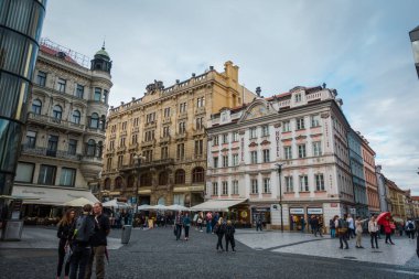 Prag, Çek Cumhuriyeti - 21 Eylül, Prag 'ın güzel sokakları ve mimarisi