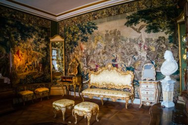 COPENHAGEN, DENMARK - July 24: Interior of Rosenborg Castle