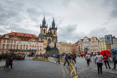 Güz Prag 'ın güzel sokakları ve mimarisi