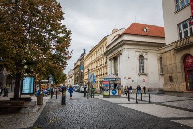 Prag, Çek Cumhuriyeti - 21 Eylül, Prag 'ın güzel sokakları ve mimarisi