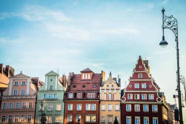 Wroclaw 'ın muhteşem, güzel sokakları