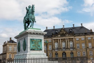 Kopenhag, Danimarka - 18 Temmuz 2019. Güzel Kopenhag mimarisi, Kopenhag 'da seyahat
