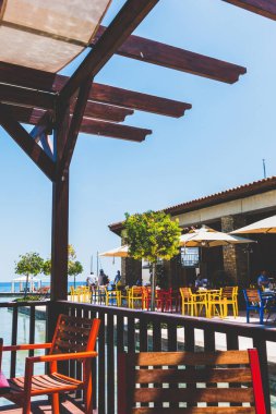 Resort restoran yaz alanında