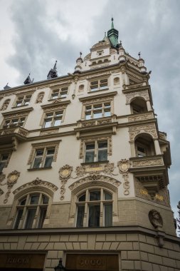 Güz Prag 'ın güzel sokakları ve mimarisi