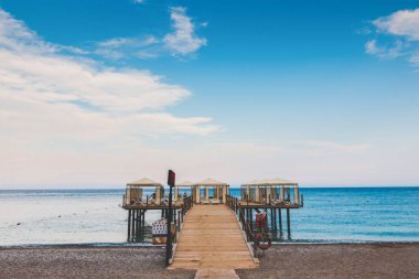 Bir tatil beldesi olarak güzel deniz manzarası