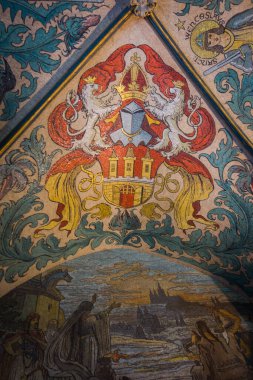 Güz Prag 'ın güzel sokakları ve mimarisi