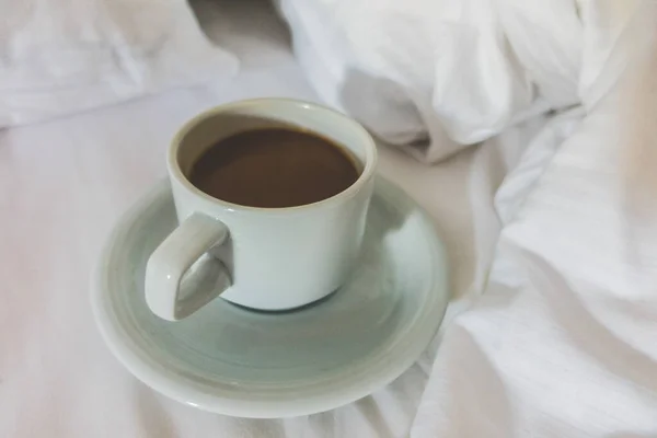 Koffie Bed Achtergrond — Stockfoto