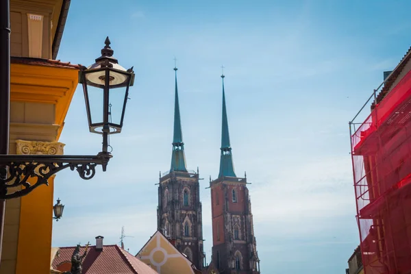 Wrocław Polska Czerwca 2019 Piękne Kościoły Wrocławia — Zdjęcie stockowe