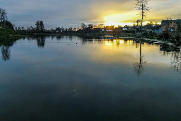 Pesca Del Luccio Sul Lago Attività Ricreative Pesca — Foto Stock