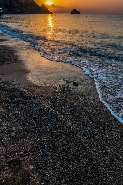 Strand Meer Bei Sonnenaufgang — Stockfoto