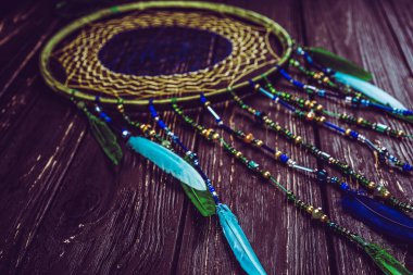 Ahşap sanat arka planında düş kapanı