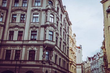 Güz Prag 'ın güzel sokakları ve mimarisi