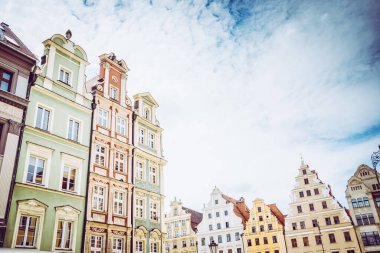 Wroclaw 'ın güzel, resimsi merkezi