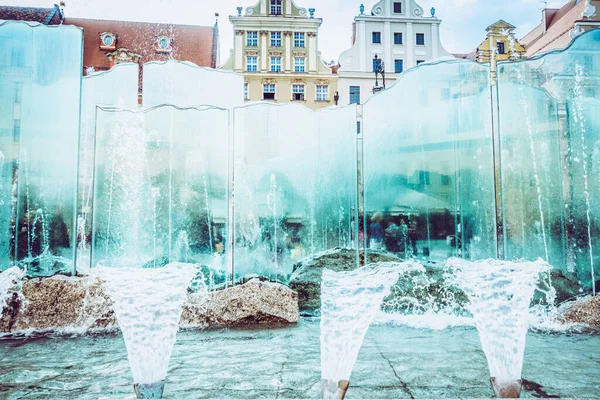 Place Centrale Marché Wroclaw Avec Vieilles Maisons Colorées — Photo