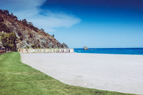 Vacker Seaside Resort Landskapsarkitektur — Stockfoto