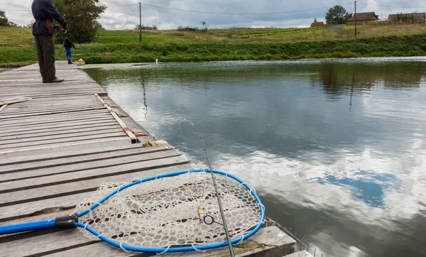 Fiske Sjön Bakgrund Resa Bakgrund — Stockfoto