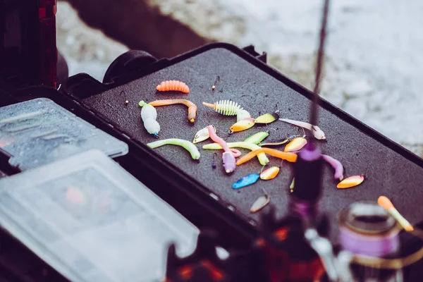 Pesca Truta Fundo Natural — Fotografia de Stock